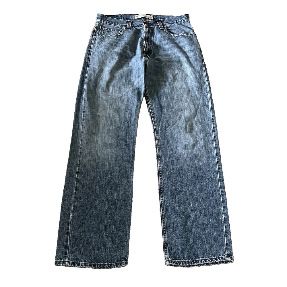 Vintage Y2K Levis 569 Loose Straight Jeans Men's 32x34 (Fits 34x33) Medium Wash